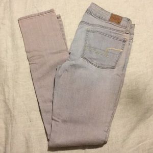 American Eagle pink undertone skinny jeans sz. 6R